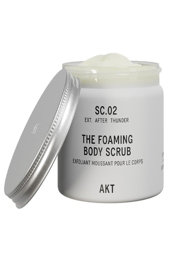 AKT The Foaming Body Scrub 8.4 Fl Oz, Skin Exfoliator, Body Scrub with Rice & Sugar, Papaya & Nourishing Oils, Natural Exfoliating Sugar Scrub with Vitamin E, Dead Skin Remover for Body - Image 1